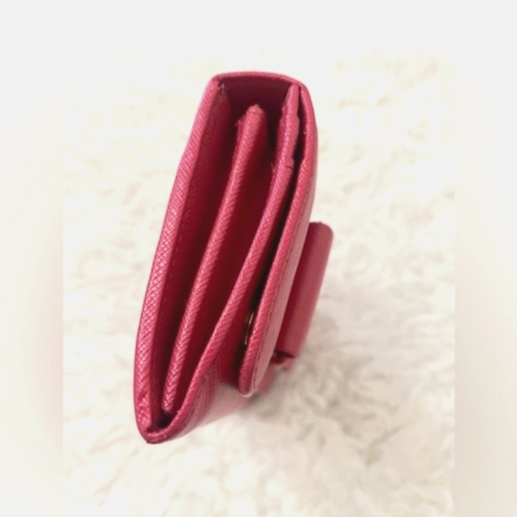 Authentic Prada Saffiano Leather Bow Continental Wallet - Picture 7 of 10